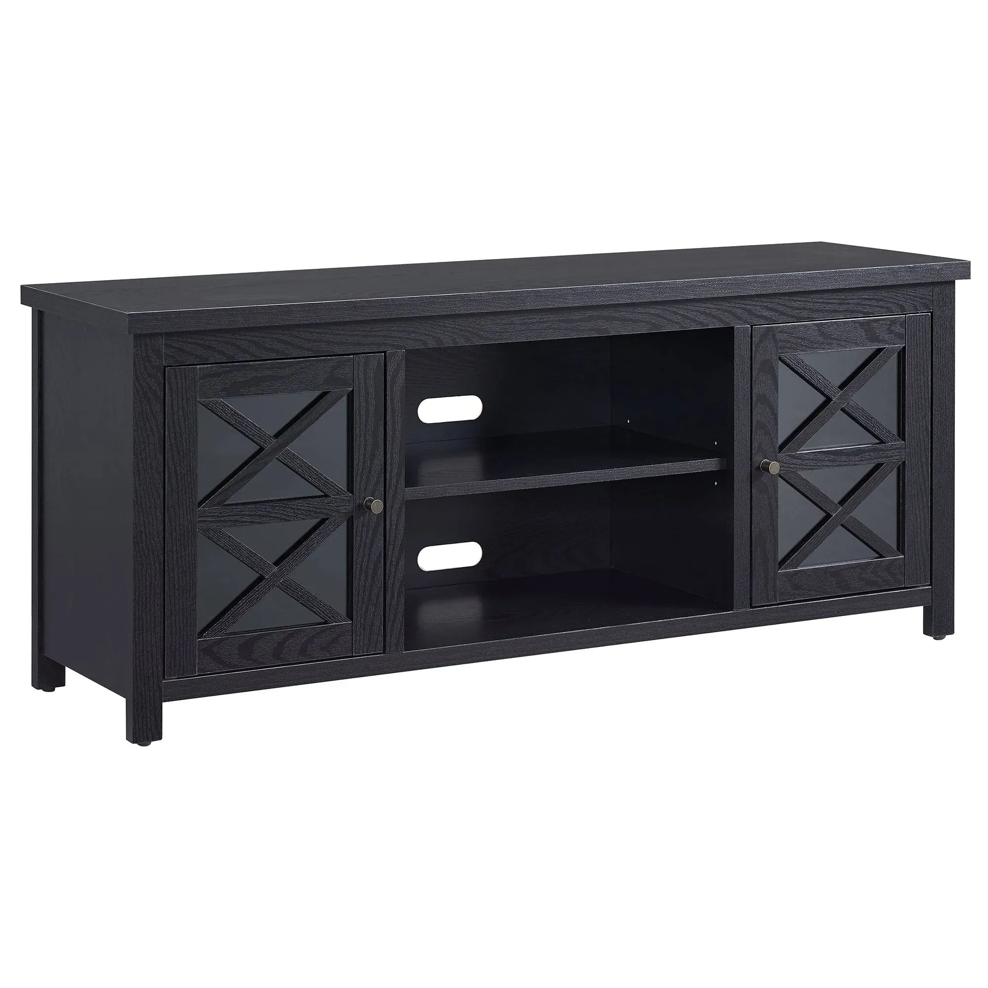 "Hudson & Canal - Colton Rectangular TV Stand for TV's up to 65  in Black Grain - TV1383"