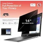 bersem 14 Inch Laptop Privacy Screen for 16:9 Ratio Computer Monitor, Removable Anti Glare Blue Light Filter for laptop privacy screen 14 inch, Anti-Spy, Anti-Scratch, UV-Blocking