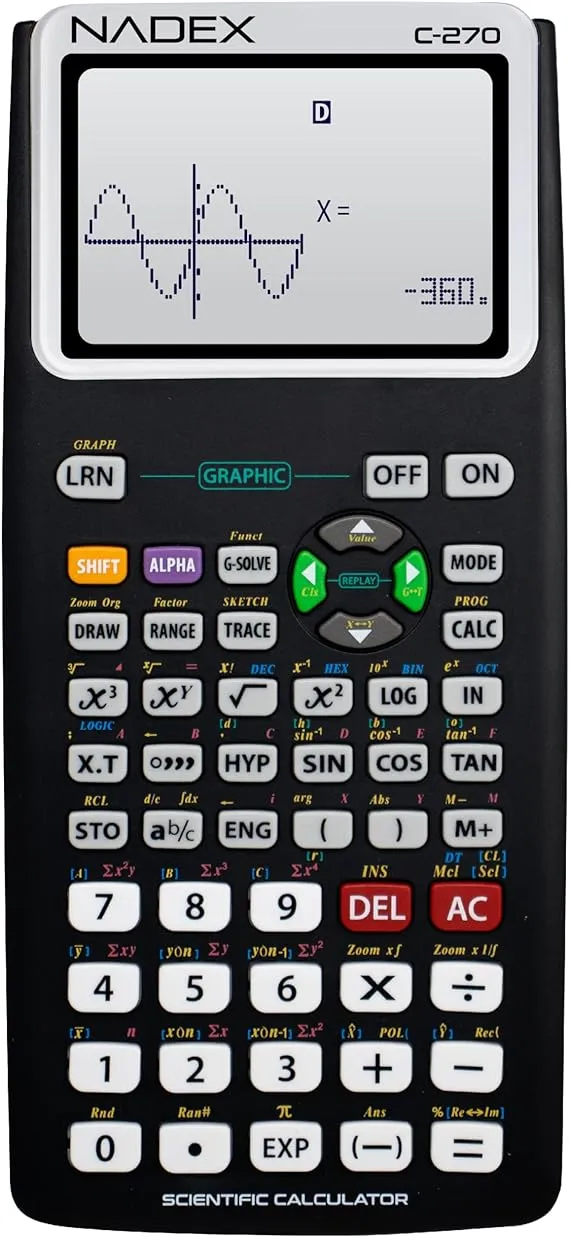 Scientific Calculator with Graph Functions for College and High School Students, Engineering, Advanced Mathematics, Calculus, Algebra, Geometery,