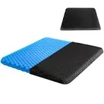 Gel Seat Cushion for Long Sitting (Thick &amp; Extra Large) with Non-Slip Cover,S...