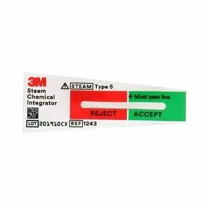 3M 1243B Comply SteriGage Steam Chemical Integrator (2" x 3/4")