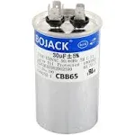 Bojack 30 UF MFD 370V 450V AC Motor and Fan Starting Round Capacitor 50/60 Hz ...