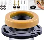 Toilet Flange Repair Kit with Wax Ring for Toilets Install or Leaking Toilet Wax Ring Replacement Kit Include Mounting Hardware Fits 3-inch or 4-inch Waste Lines