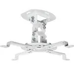 VIVO Universal Adjustable Ceiling Projector Mount for Regular and Mini Projectors with Extending Arms, White, MOUNT-VP01W