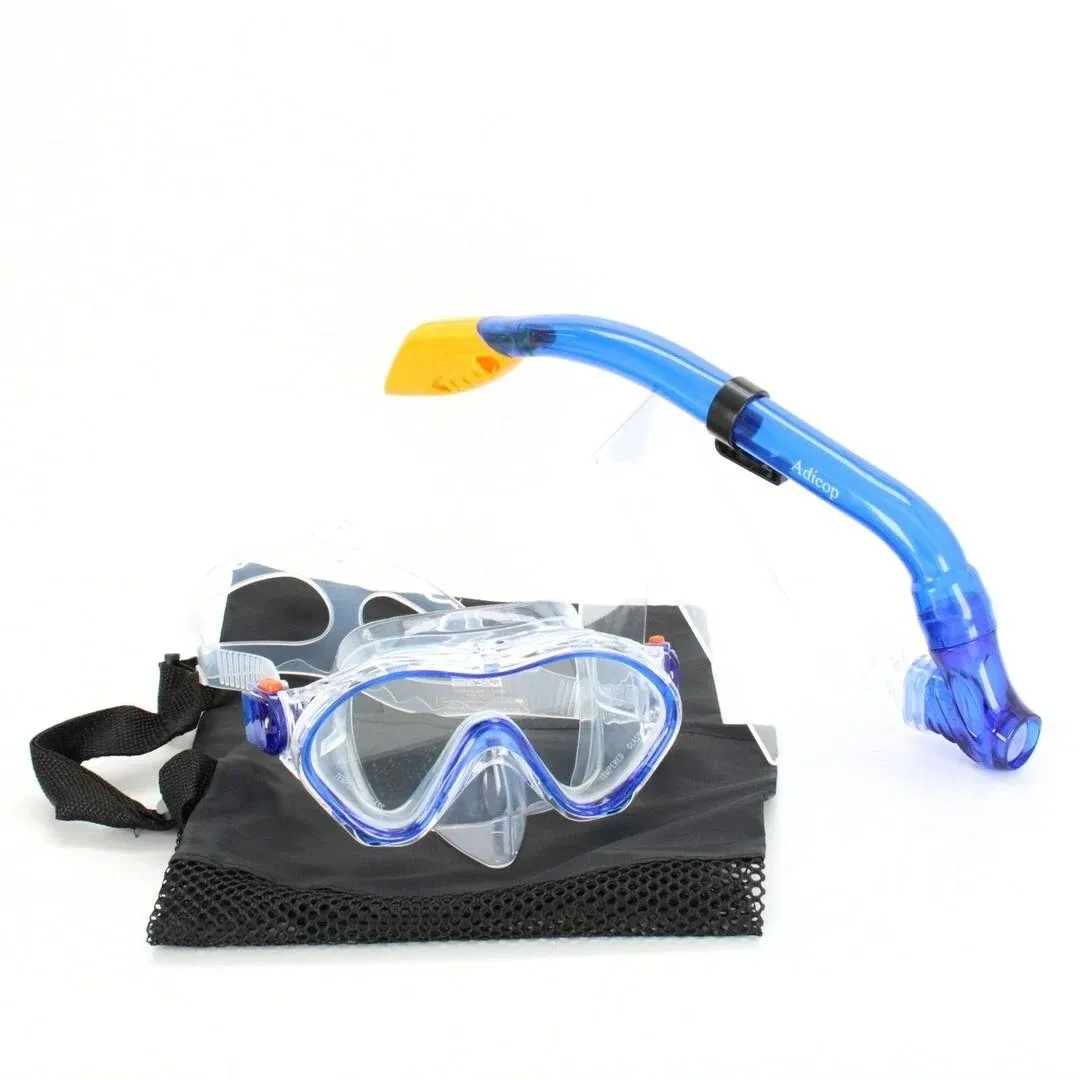 Kids Snorkel Set for Boys Girls Youth Junior Age from 5-13 Years Old Upgraded Dry Top Snorkel Mask Snorkeling Gear with Carrying Bag for Pool Swimming Diving Water Park Beach Vacation