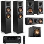 Klipsch Reference 5.1 Home Theater System with 2x R-620F Floorstanding Speaker, R-12SW Subwoofer, R-52C Center Channel Speaker, R-41M Bookshelf