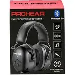 Prohear 037 Bluetooth 5.0 Hearing Protection Headphones with Rechargeable 1100mAh Battery