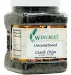 Wincrest Bulkfoods Unsweetened Carob Chips (1.5 lb Tub)