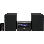 Jensen Modern JBS-210 Gold Series Bookshelf Bluetooth CD Music System, Digital AM ...