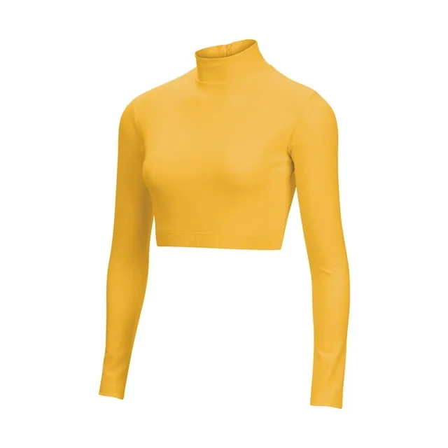 Chasse Cropped Bodysuit 2.0 Gold L | Omni Cheer