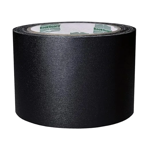 3 inch Premium Bookbinding Repair Cloth Tape, 15 Yard Roll, Black