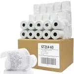 (50) Thermal Paper Rolls 2-1/4 X 50 Verifone Vx520 Ingenico ICT220 ICT250 FD400