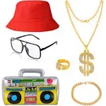 YAROMO 80s/ 90s Hip Hop Costume Kit