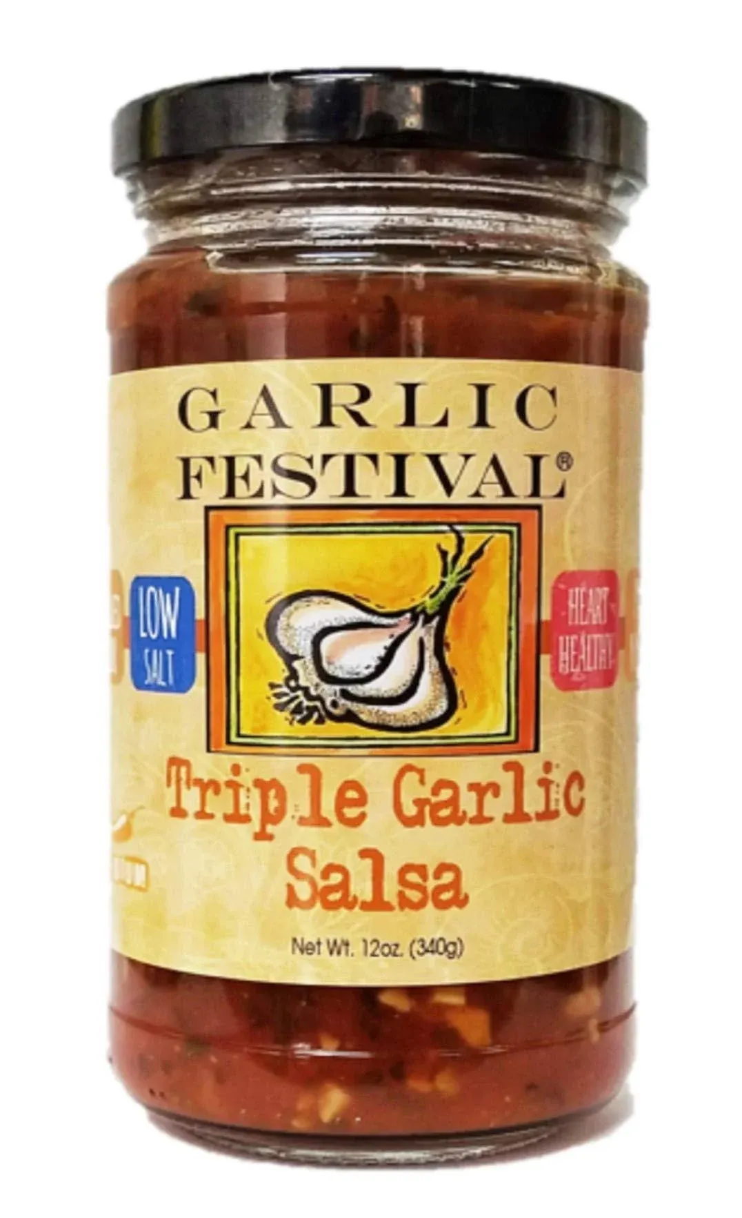 Garlic Festival Foods Triple Garlic Salsa 12 oz.