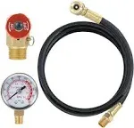 Hromee Air Tank Repair Kit w/Safety Valve, Pressure Gauge and 4 Feet Air Tank...