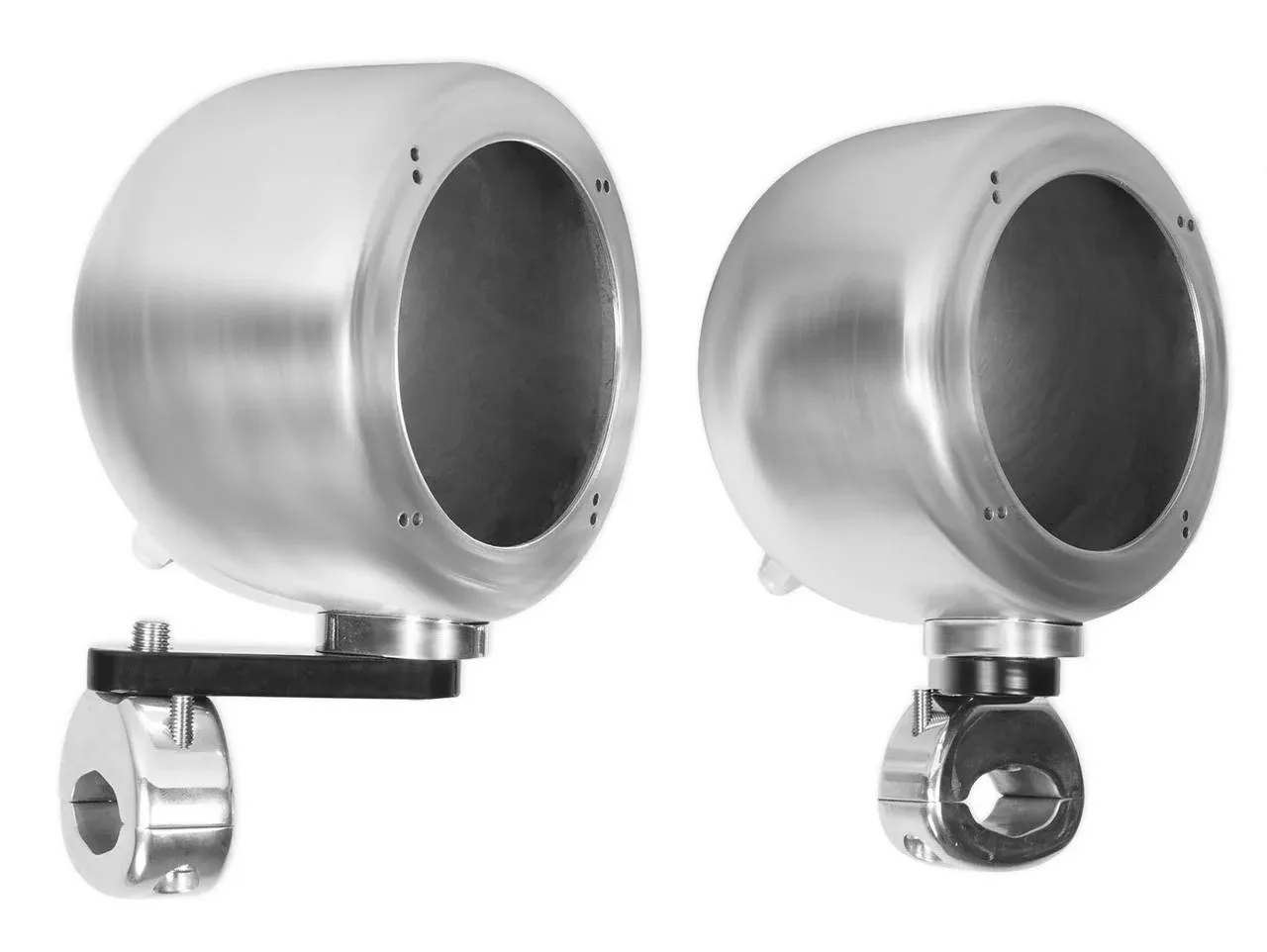 Rockville MAC40S 4" Chrome Swivel Aluminum Tower Handlebar Speaker Pods