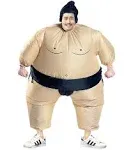 BIGPETS Inflatable Sumo Wrestling Fat Costume Halloween Cosplay Blow Up Fancy Suit,Adult and Children Size