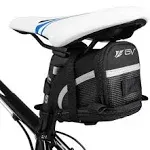 BV Bicycle Strap-On Saddle Bag with perfect Size I With reflective for a Safety ride I Seat Bag, Cycling Bag - Bike Bag for all our essentials, bike bags for bicycles, bicycle bag, bike seat bag