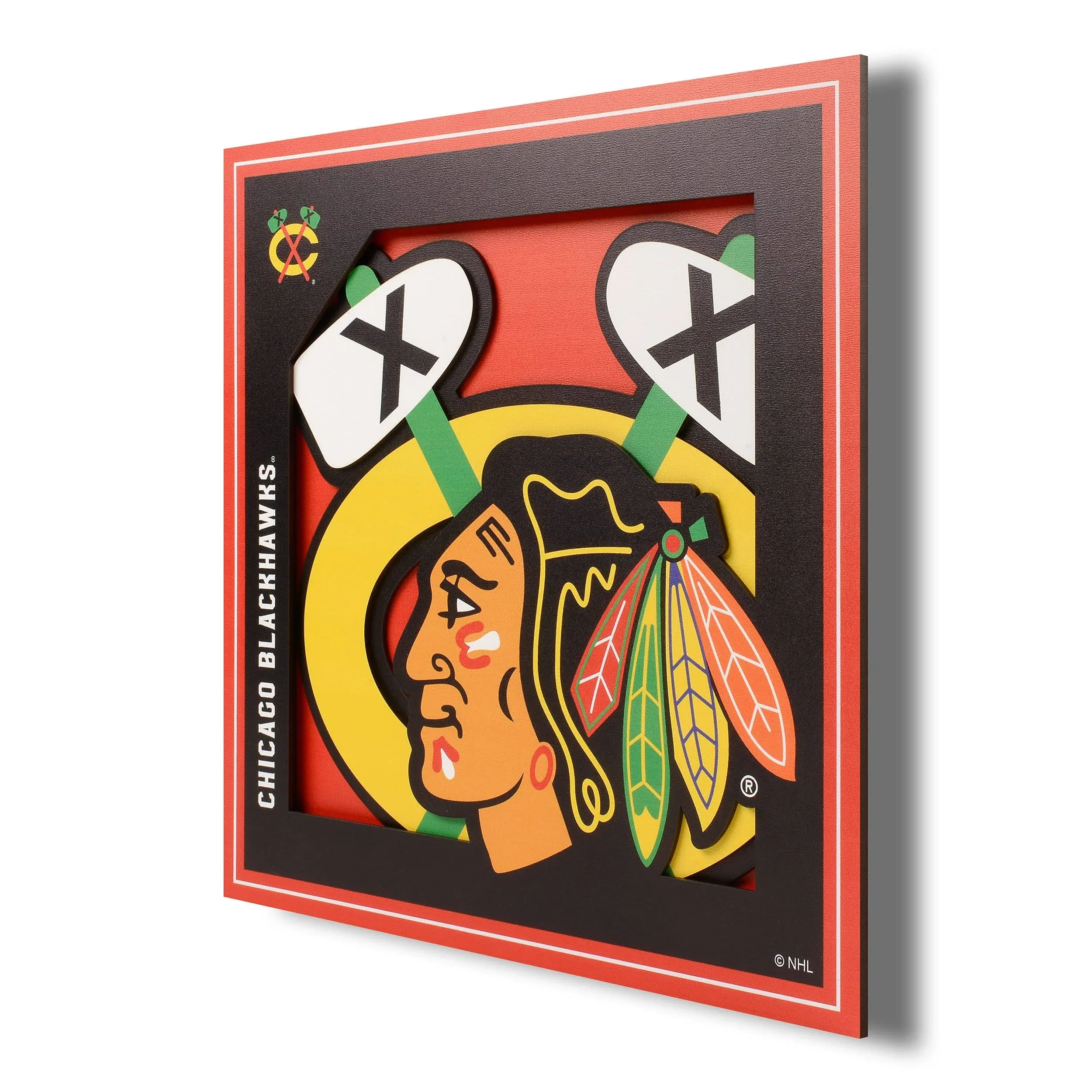 YouTheFan NHL 3D Logo Series Wall Art-12x12