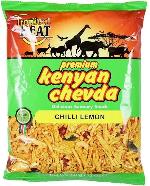 Tropical heat Kenyan chevda - Chilli lemon - 340g - (pack of 2)