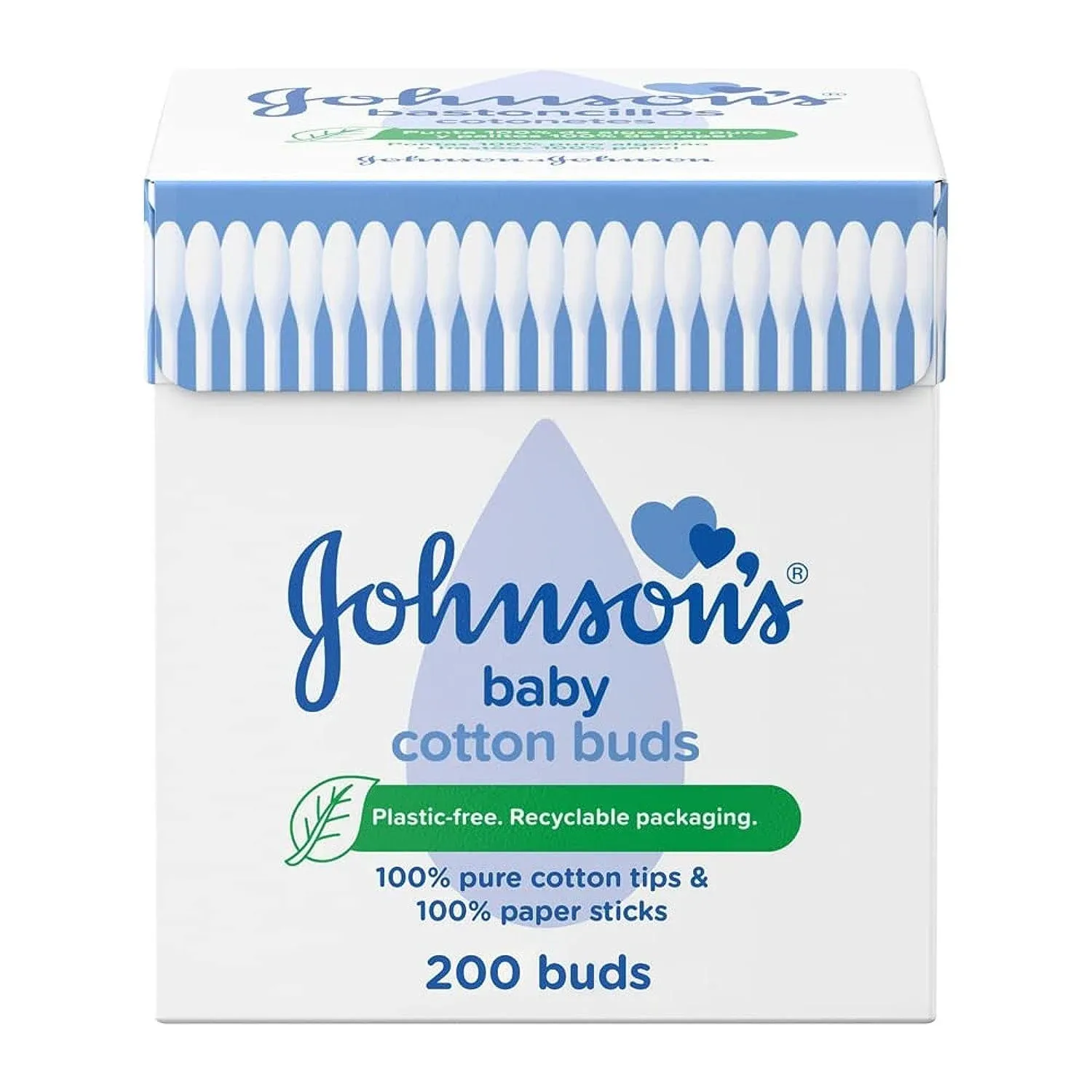 Johnson&#039;s Baby Cotton Buds - 1 X 200 Drum