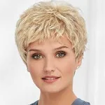 Casey WhisperLite Wig Short Ultra-Chic Pixie Wig with Neat Straight Layers / Multi-tonal Shades of Blonde Silver Brown and Red 2025 - GBP £18