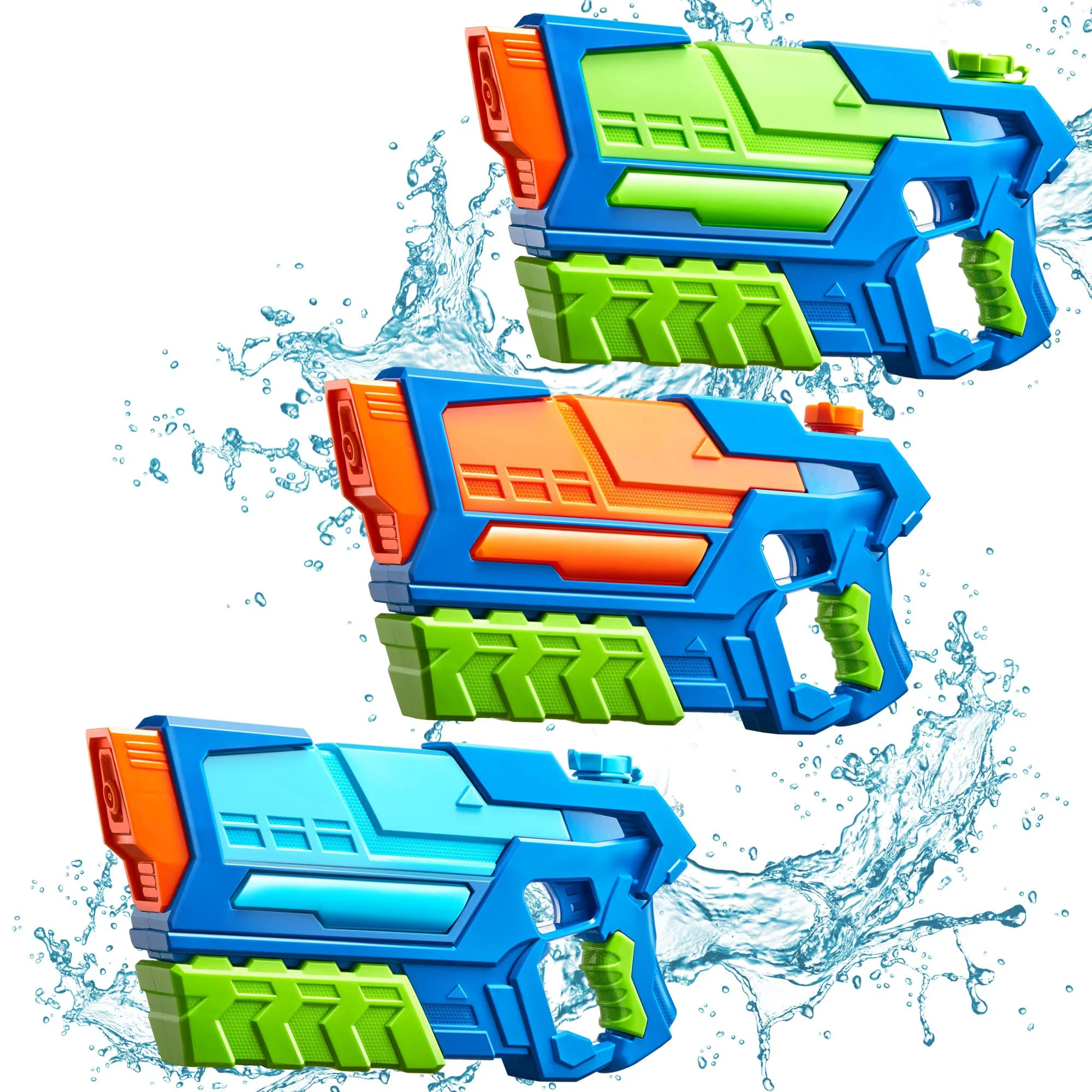 Joyin 3 in 1 Aqua Phaser High Capacity Water Gun Super Water Soaker Blaster Squirt Toy Swimming Pool Beach Sand Water Fighting Toy