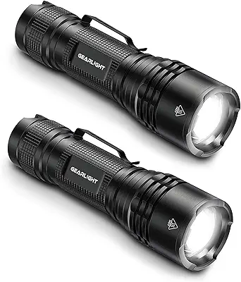 GearLight LED Tactical Flashlights High Lumens - Mini Flashlights for EDC Carry - Compact Powerful Emergency Flashlights Made from Military-Grade Aluminum - Drop Resistant and Water Resistant