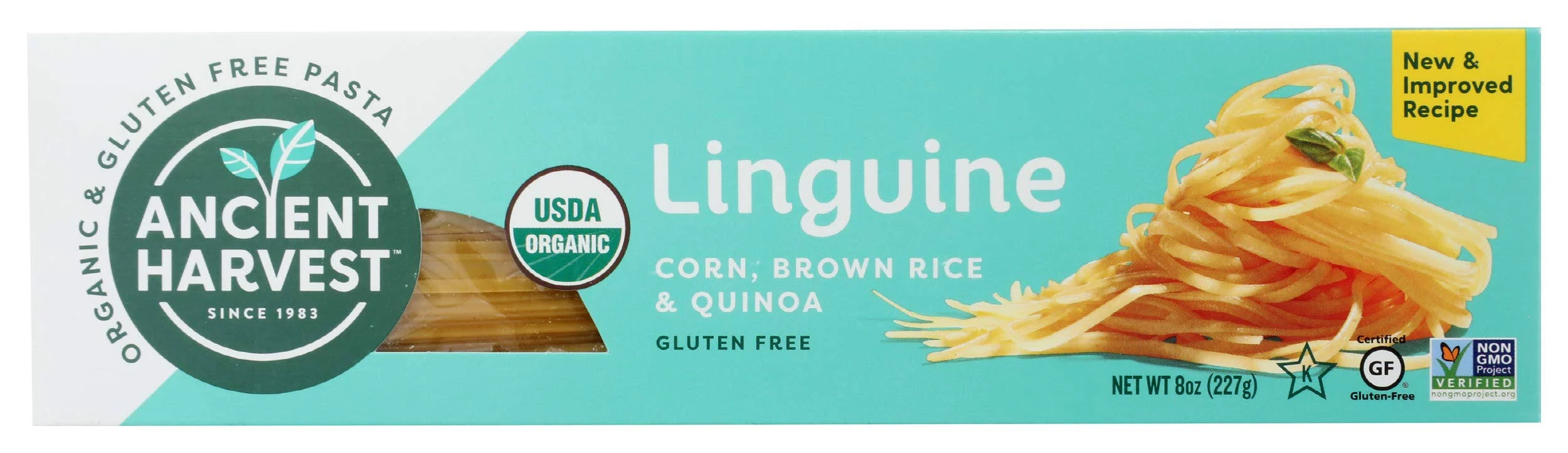 Ancient Harvest Organic Quinoa Pasta, Linguine, 8 Ounce (Pack of 12)