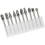 10pcs/Set Carbide Burr  Aluma Cut Carbide Rotary Burrs For Aluminum