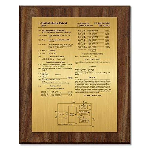 Patent Plaque - Value Chestnut VN-EZ10