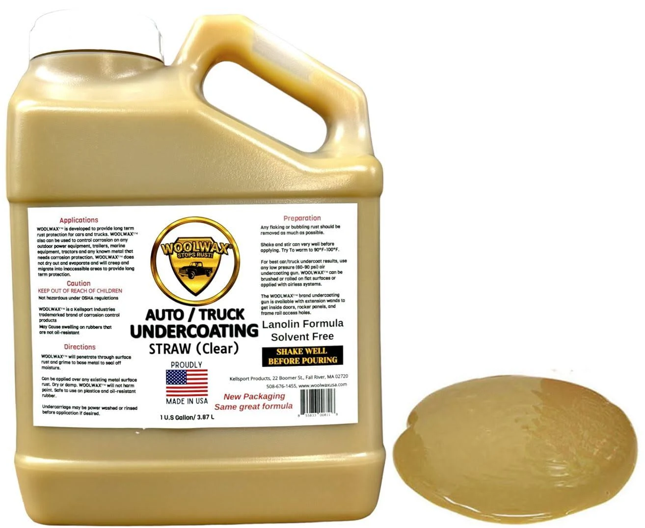 Woolwax One Gallon Auto Truck Undercoating Corrosion Inhibitor Thick Long Las...