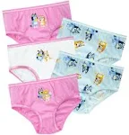 🎁 Disney Junior Ludo Studios Bluey Kids Girls Panties 100% Cotton Underwear 5pk