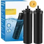 Water Filter Replacement Compatible with Berkey Water Filter System, BB9-2 Replacement Filter Compatible with Berkey Big, Light, Imperial, Travel, Crown, Royal Series (2 Pack)