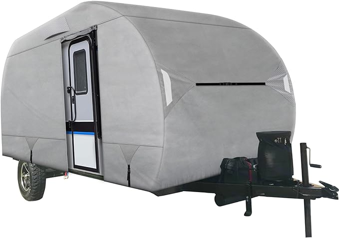 Leader Accessories Travel Trailer Cover R-Pod Cover RV Cover, Fits RP-151 (Model 1- Up to 13'7"L)