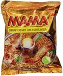 Mama Instant Noodle, Creamy Tom Yum Spicy Flavor, 3.17 Ounce (Pack Of 20)