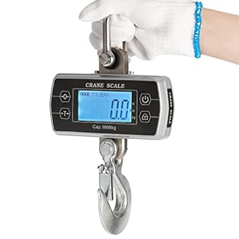 Bonvoisin Digital Crane Scale 2200lb/1000kg Industrial Hanging Scale Digital ...