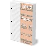 Half Letter Lined Paper, 3-Hole Punched, 250 Sheets/500 Pages, 100 GSM, Line ...