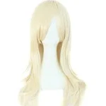 Costume Wigs Long Curly Wig With Bangs Synthetic Wig Beginners Friendly Heat Resistant For Halloween Cosplay Party