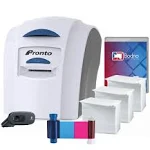 Bodno Magicard Pronto ID Card Printer & Super Supplies Package ID software ...