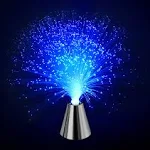 PEN&H Sensory Fiber Optic Lamp - LED Color Changing with Cone Base - Fiber Optic Lights with Battery Powered - Calming Mood Night Light