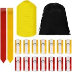 Flag Football Set, 14 Player Flag Football Belts Kit, Includes 14 Belts, 42 F...