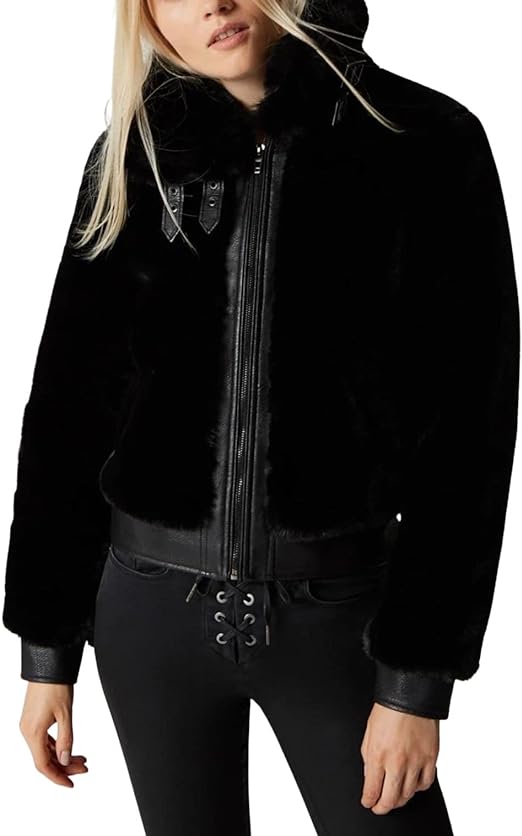 [BLANKNYC] womens Faux Fur Coat Outerwear, Comfortable & Stylish Jacket