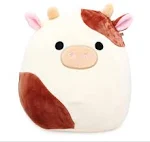 Squishmallows Toys | Squishmallow Ronnie The Cow 8 Inches | Color: Brown/White | Size: 8 Inches | Samiik's Closet