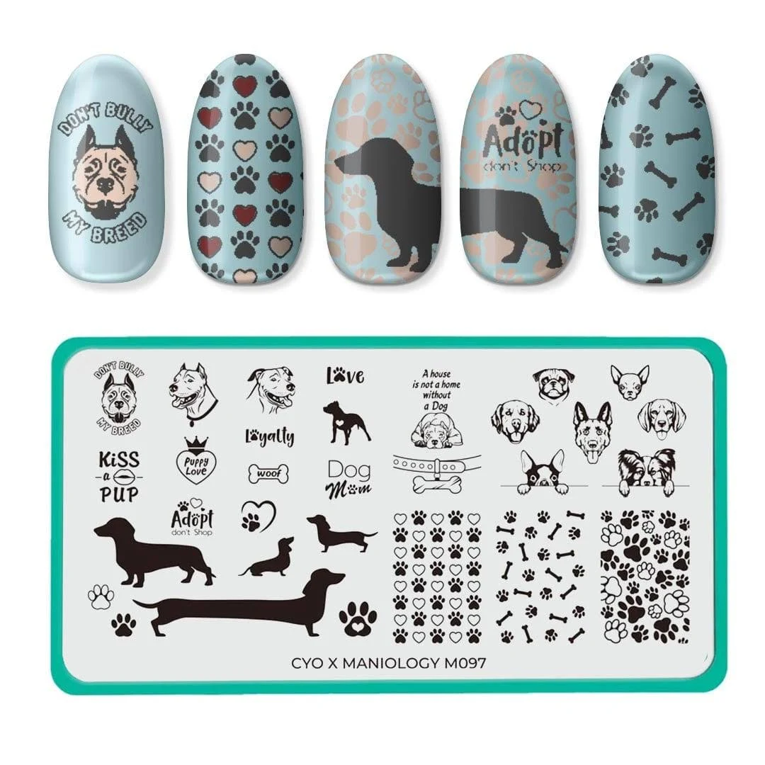 Maniology Puppy Love Nail Stamping Plate