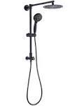 Fennocasa Polaris 1 Rain Shower System, includes 8” Rainfall Shower Head, High Pressure Handheld Combo, 3-Setting Handheld Spray, Height Adjustable Spray Holder, 60” Hose (Oil Rubbed Bronze)