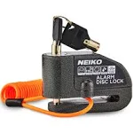 NEIKO 52908A Motorcycle Locks Anti Theft with Alarm, Motorcycle Disc Lock with Alarm, Disk Lock Anti-Theft Motion Sensor, Security Lock Brake, Universal Alarm Lock for Motorcycles, Bicycles & More