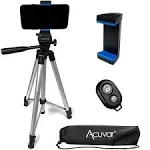 Acuvar 50&#034;inch Smartphone Tripod &amp; Wireless Remote For iPhone12 Xs Max Xr 8 7 6+