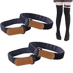 KIKIGOAL 2 Pair Knee Boots Straps with 20 pcs Velcro Elastic Adjustable Boots Straps, Comfortable and Easy to Use Keeping Boots no Fall Off