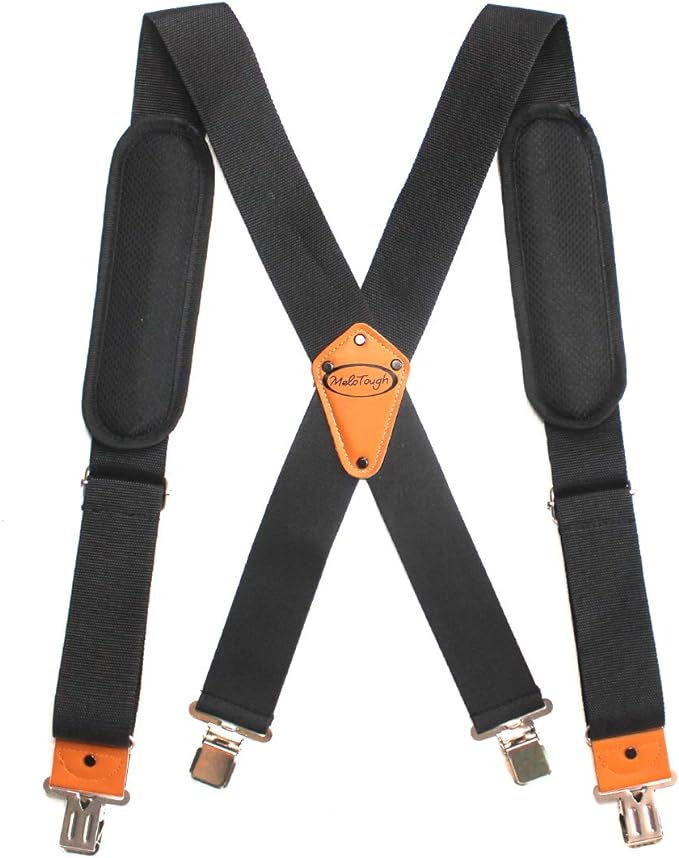 MELOTOUGH Tool Belt Suspenders Harness for Heavy Duty Work I Movable Shoulder ...